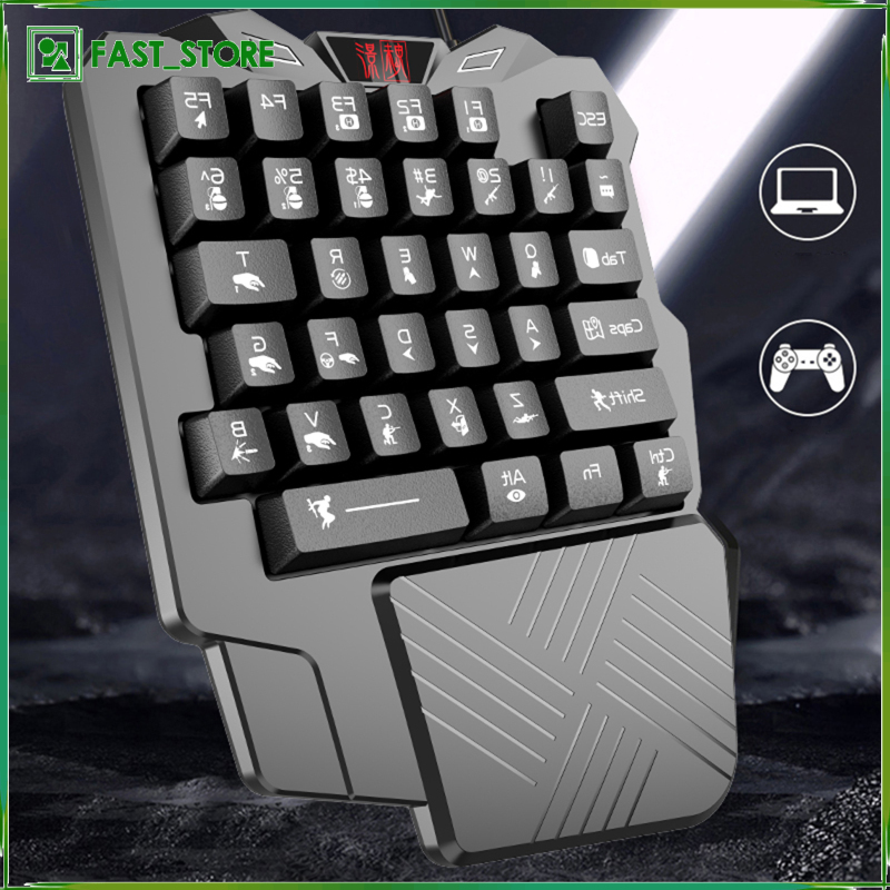 Bàn Phím Chơi Game Chuyên Nghiệp Có Dây Đeo Cổ Tay | BigBuy360 - bigbuy360.vn