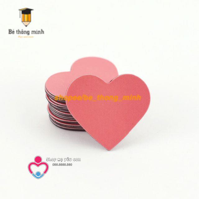Combo 20 Sao tim like hoa có nam châm gắn bảng từ Hoa điểm tốt tích điểm khen thưởng học sinh