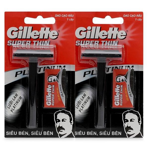 1c DAO CẠO RÂU GILLETTE SUPER CLICK TẶNG LƯỠI