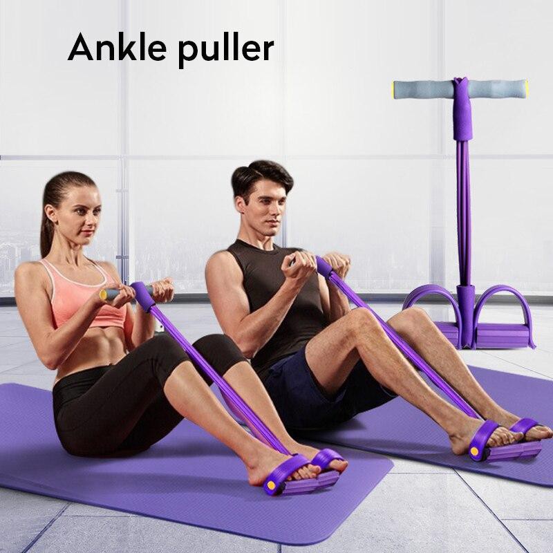 Dây kéo đàn hồi 4 ống tập Gym tại nhà giúp kéo lưng, tập cơ bụng tốt nhất