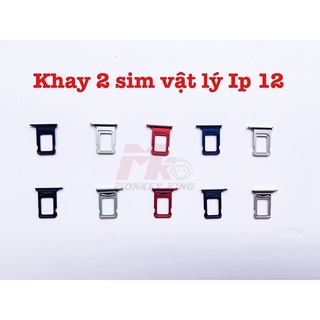 Combo độ 2 sim vật lý cho Iphone 12/ 12pro/ 12promax ( Ổ+ Khay 2 sim)