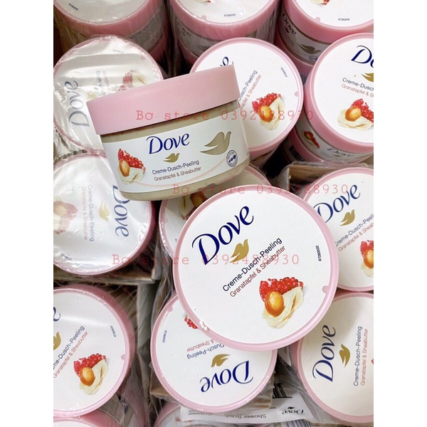 [NỘI ĐỊA ĐỨC] Tẩy da chết body Dove siêu thơm siêu mịn 225ml