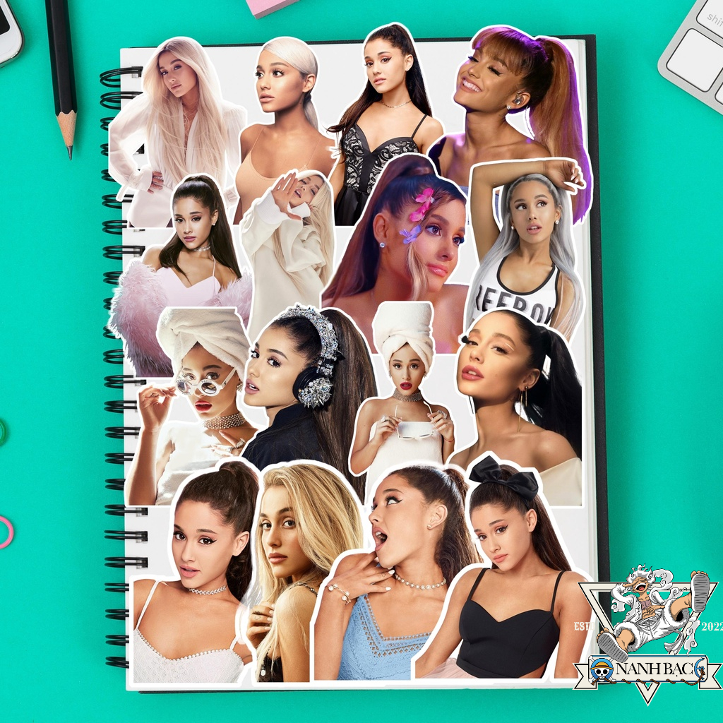 Sticker Ariana Grande chống thấm nước,sticker USUK,US-UK decal,nhãn dán điện thoại,laptop,ipad - NB.015