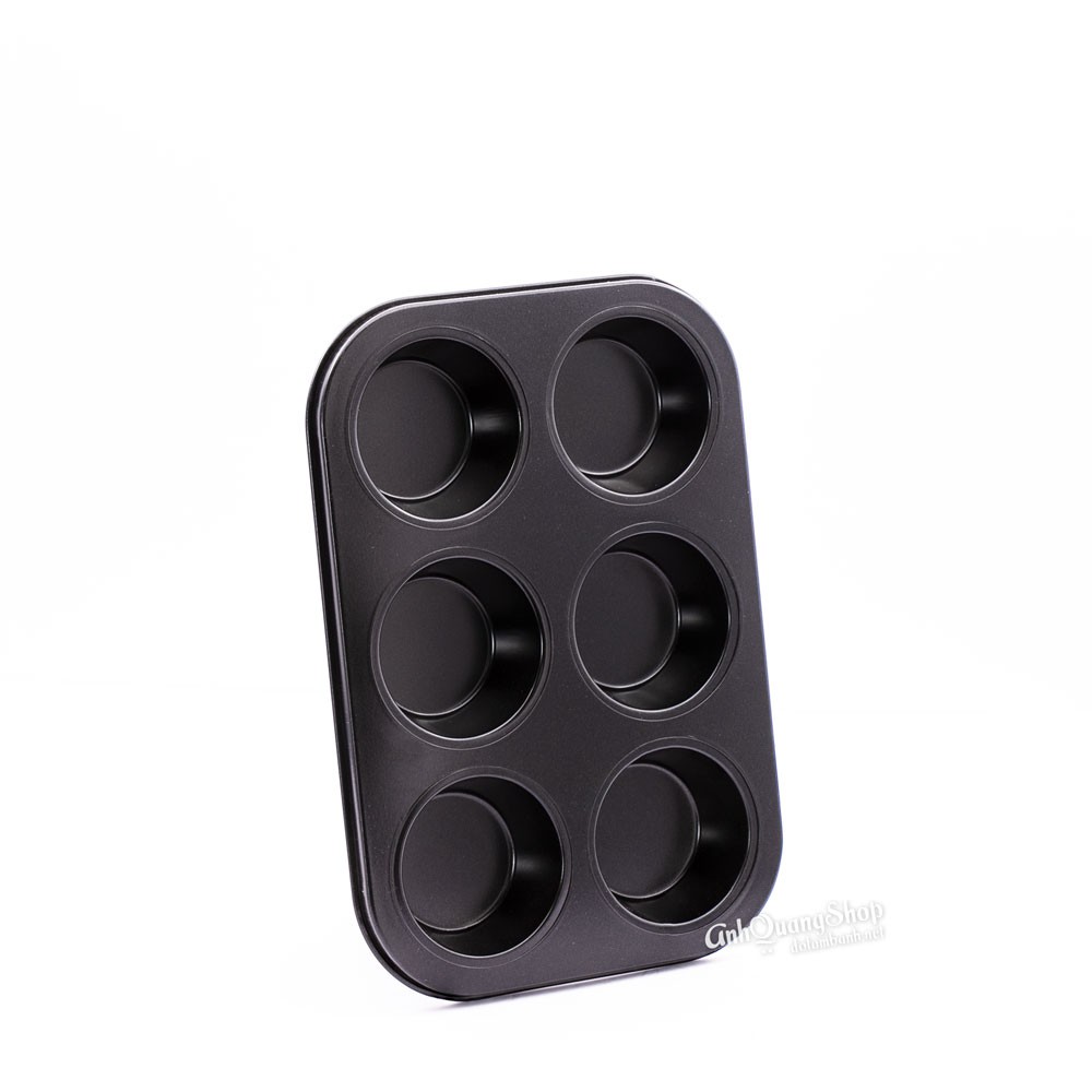 KHUÔN CUPCAKE CHỐNG DÍNH 6 LỖ