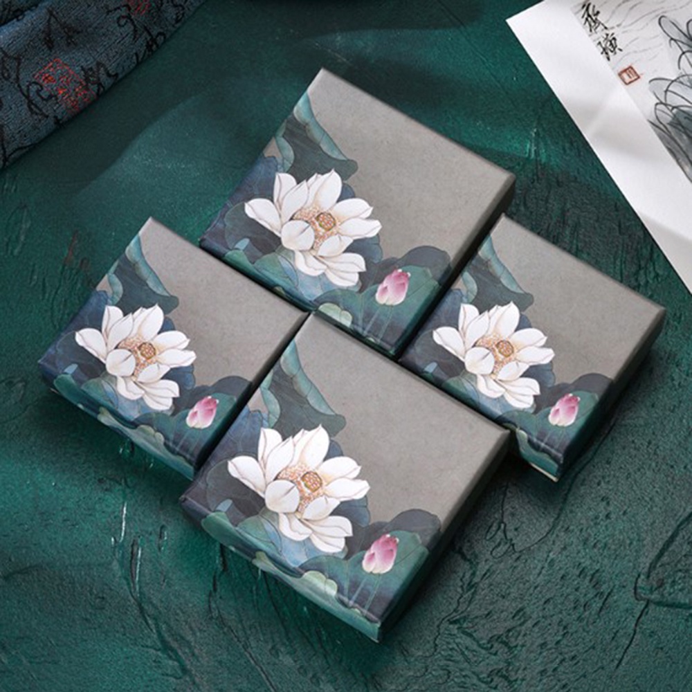 Hộp Đựng Trang Sức In Hình Thiên Đường Hoa Sen/Hoa Sen/Hình Ảnh Cổ Điển Làm Quà Tặng