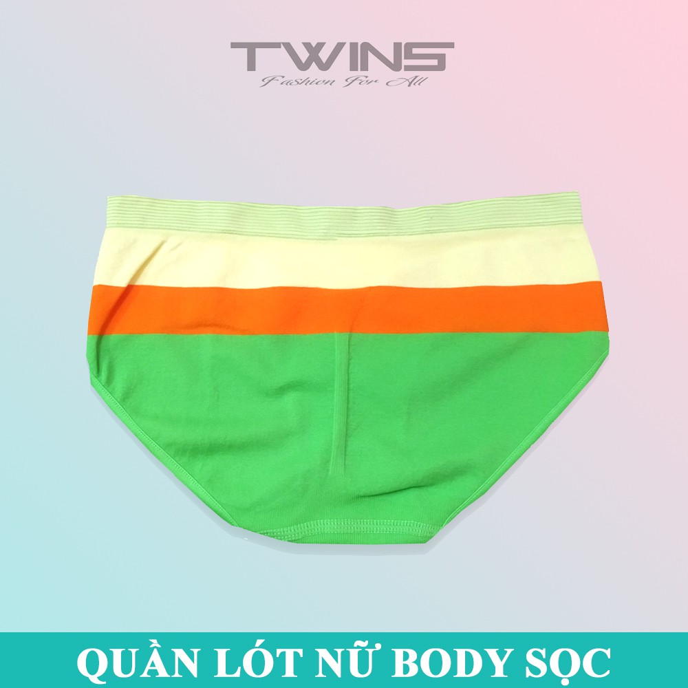 Quần lót nữ dệt kim cao cấp cạp vừa họa tiết sọc ngang ôm mông co giãn mềm mịn thoáng mát size dưới 60kg