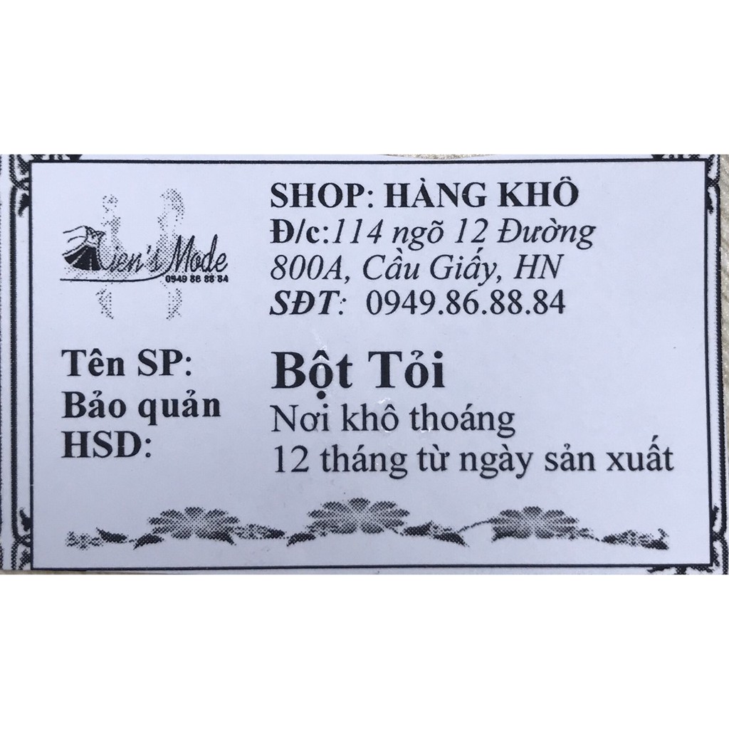 500gr Bột Tỏi xay nguyên chất