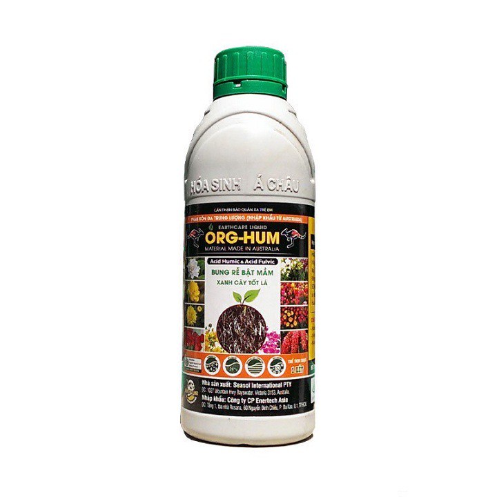 Phân bón ORG-HUM bổ sung Humic Acid và Fulvic Acid chai 1 lít