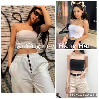 Áo Quây Ngực Thun Tăm Nữ  🌸 Croptop ngắn dáng ôm, phông trơn body màu đen trắng SIÊU HOT 🌸 freeship , sale