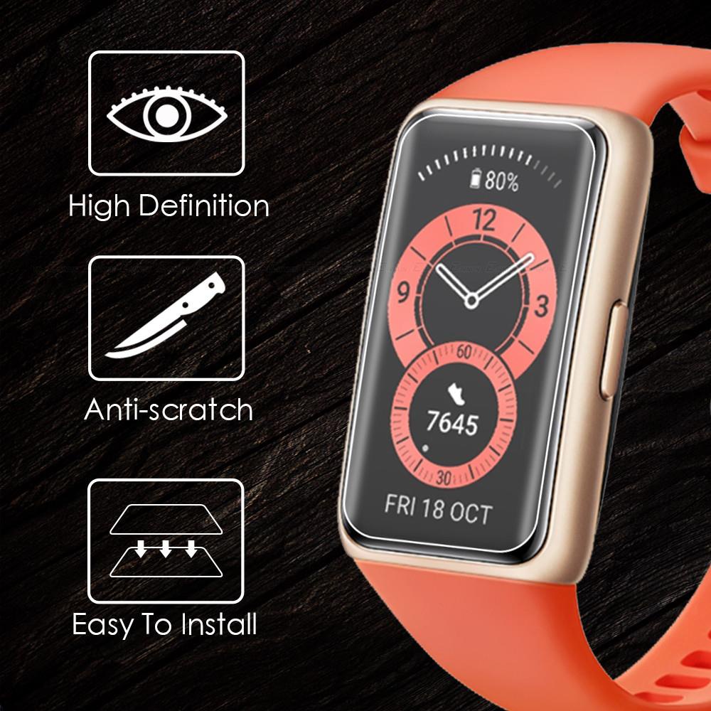 Miếng Dán Hydrogel Mềm Trong Suốt Bảo Vệ Màn Hình Đồng Hồ Thông Minh Huawei Talkand B5 Band 6 Honor 5 4 3