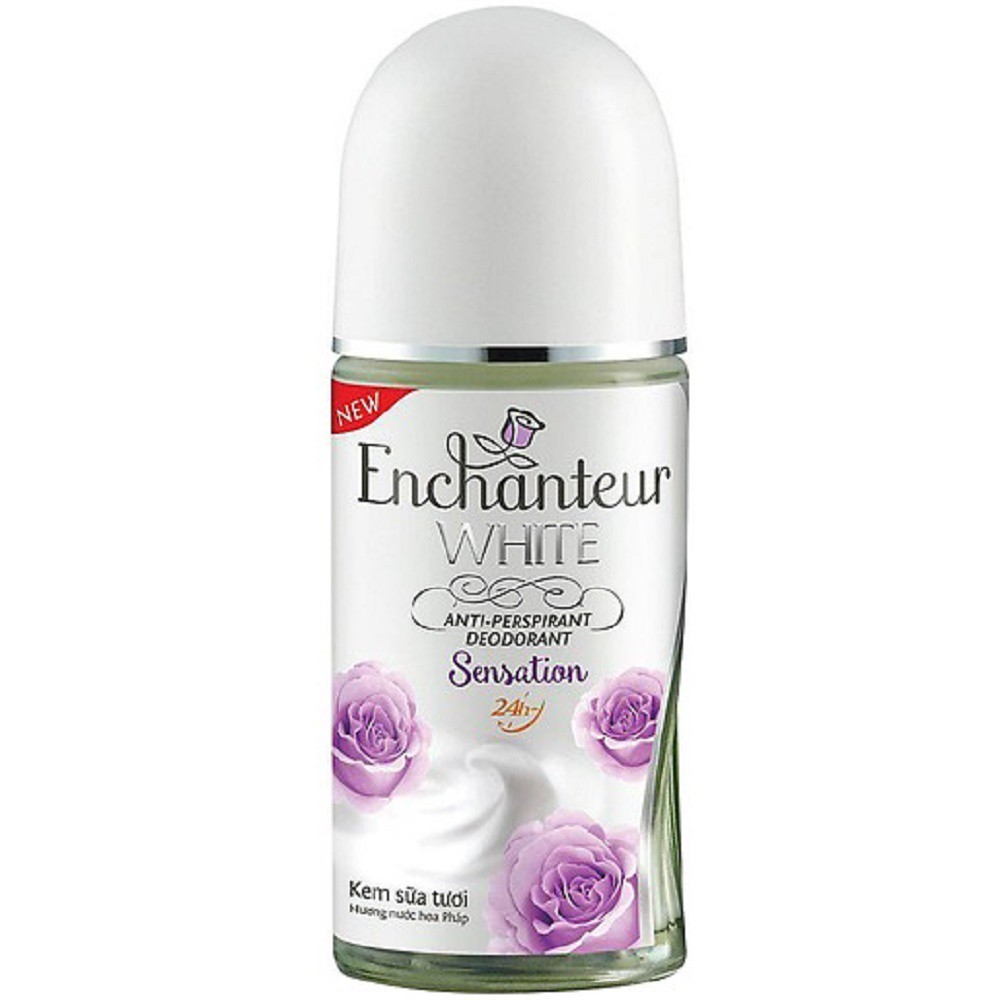 Lăn Khử Mùi Dưỡng Trắng dạng sữa Enchanteur 50ml 100% chính hãng, vov cung cấp và bảo trợ.
