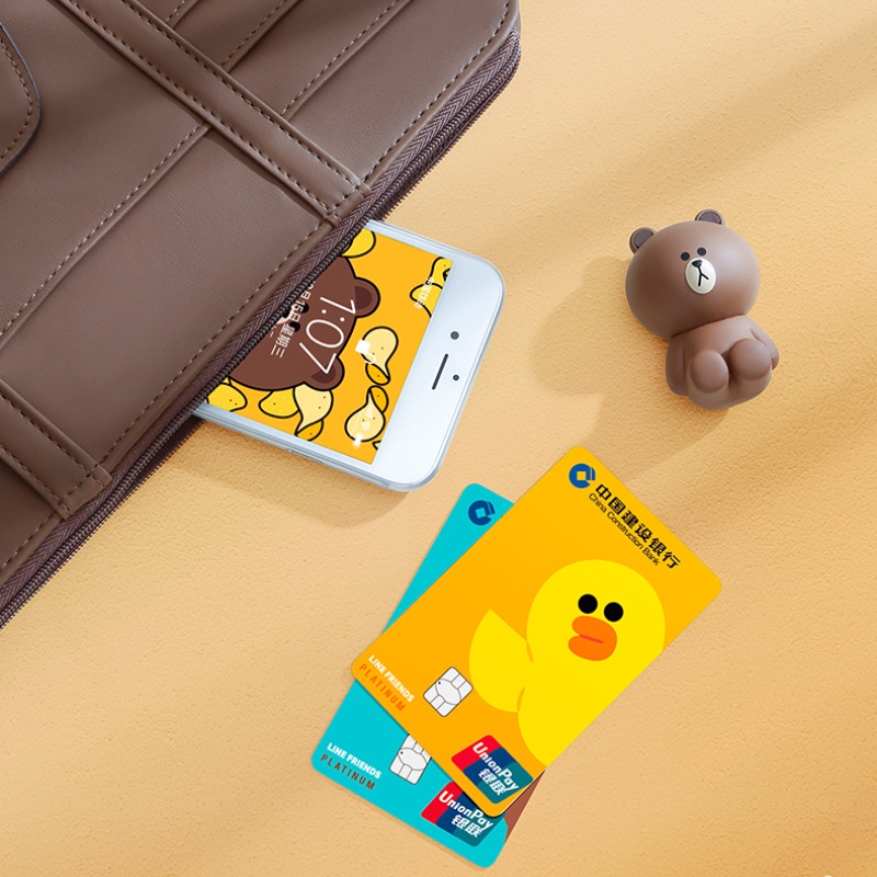 LINE FRIENDS Giá Đỡ Giữ Thẻ/Kính Mát/Mắt Kính Họa Tiết Hoạt Hình Dễ Thương Trang Trí Xe Hơi