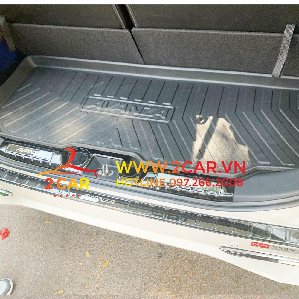 Lót cốp sau xe Toyota AVANZA 2022 2023 2024 chất liệu nhựa dẻo không mùi, không thấm nước LCN-TO002
