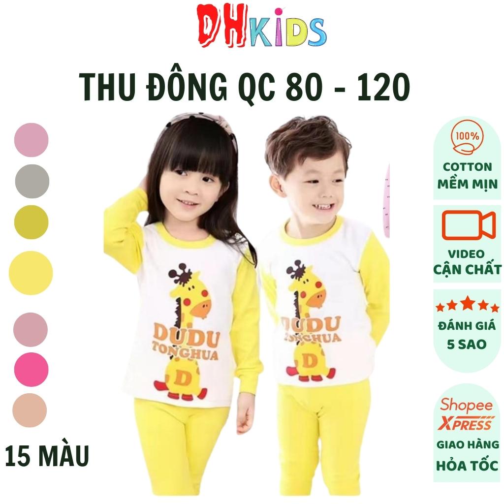 Bộ thu đông bé trai, bé gái, bộ dài tay cotton quảng châu cho bé từ  8 - 28 kg. .