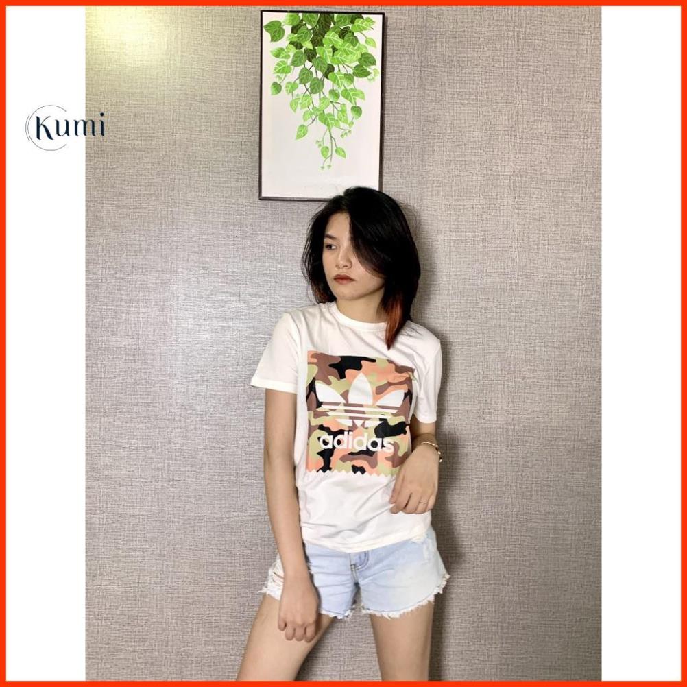 Áo thun nữ chất cotton cao cấp Adidas hàng xuất xịn co giãn thoáng mát chỉ có  tại Kumi Fashion | BigBuy360 - bigbuy360.vn