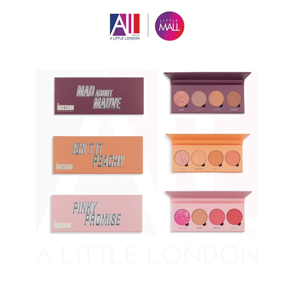 [TOP 1 SHOPEE] Bảng phấn má Revolution Blush Palette Makeup Obsession