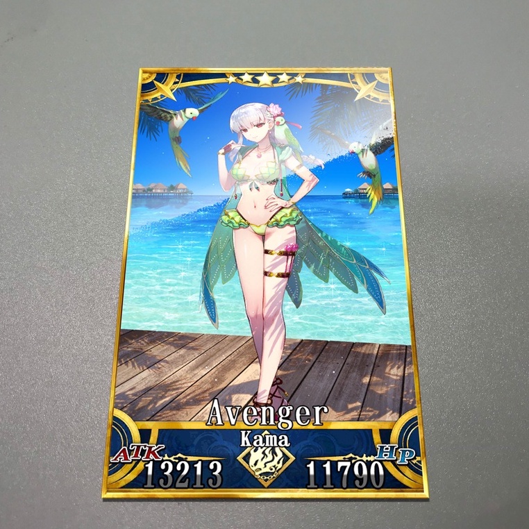 Thẻ bài custom card bánh xốp anime Fate/Grand Order FGO để sưu tầm tự chọn Kama