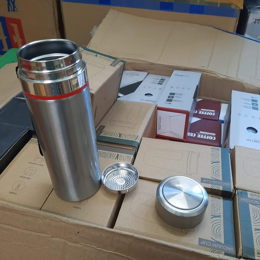 Bình nước bình giữ nhiệt bằng inox 304 cao cấp dung tích 450ml có dây đeo