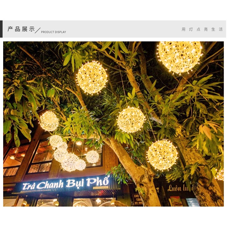 Đèn Led Hình Qủa Cầu Trang Trí Noen, Trang Trí Lễ Hội, Trang Trí Nội Thất