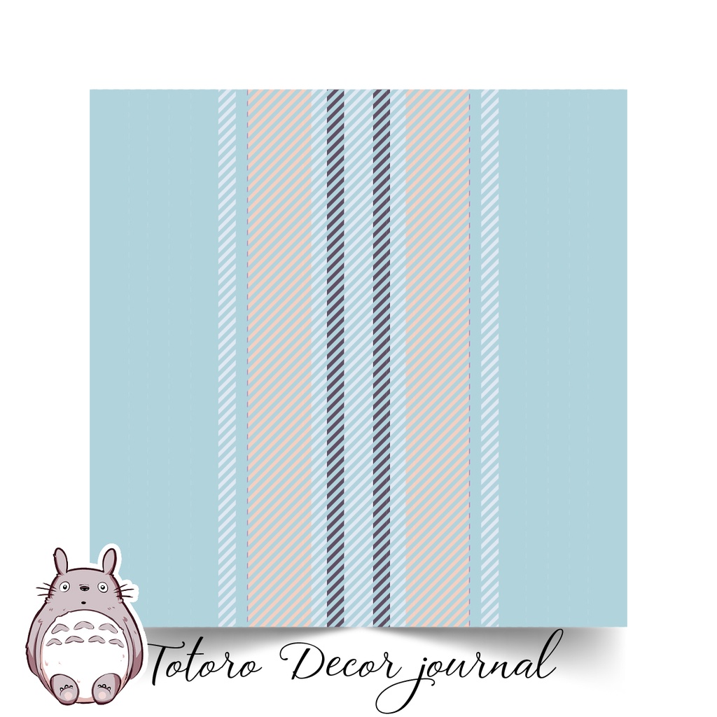 Sét 14 tờ gói hàng gói quà bọc vở họa tiết caro xanh tím