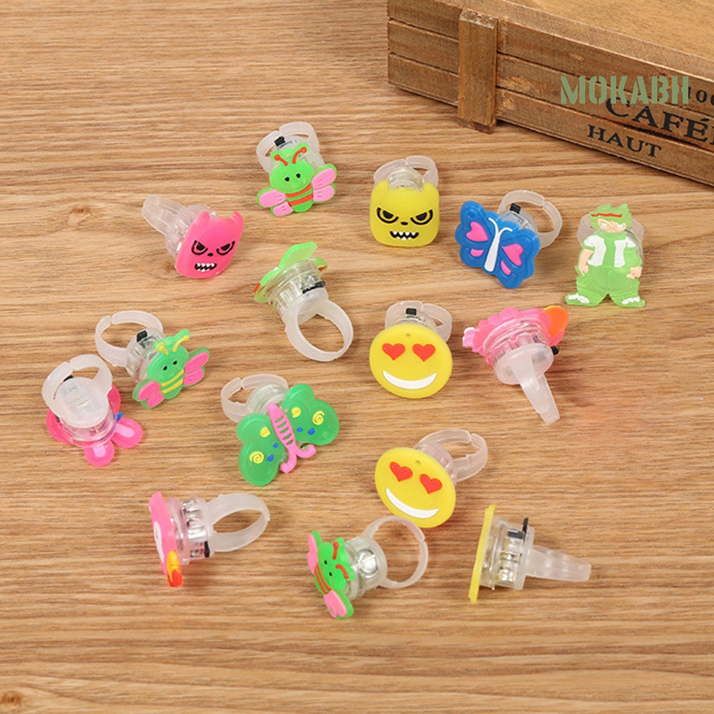 Nhẫn Họa Tiết Hoạt Hình Gấu / Bướm Có Thể Điều Chỉnh Cho Bé