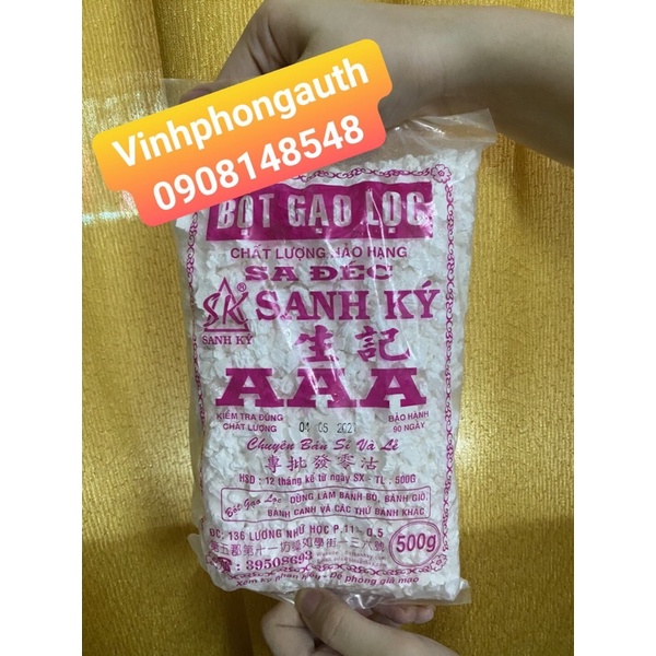 Bột gạo lọc Sa Đéc AAA Sanh Kí 500gr