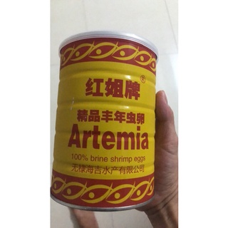 Trứng Artermia Trung Quốc lon xanh và lon vàng tỉ lệ nở cao date mới