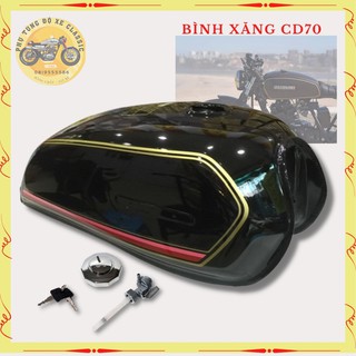 Bình xăng lớn độ xe máy Cafe racer Classic Tracker win 67  Bình xăng độ Honda CD70 CD90