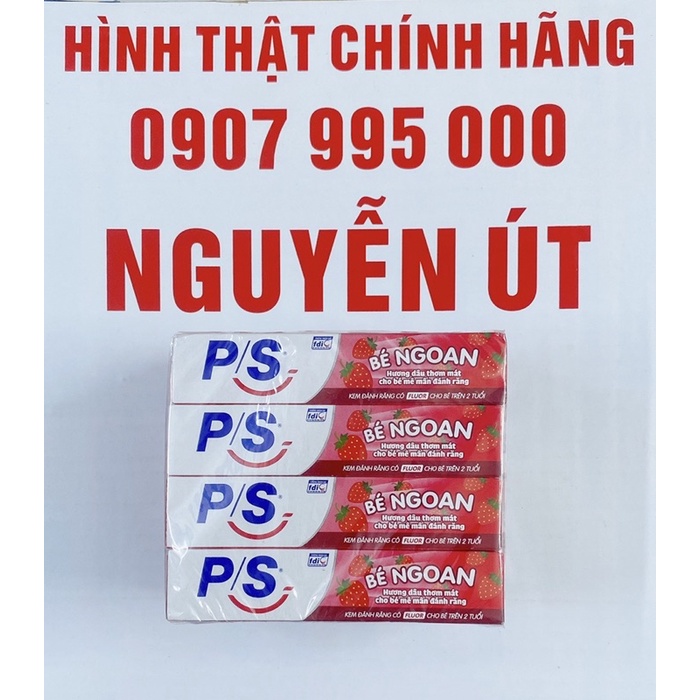 kem đánh răng ps hương dâu trẻ em lốc 12 tuýp x35g