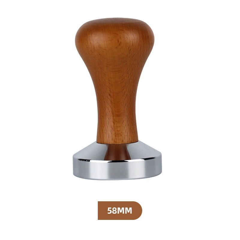 Tamper cán gỗ xoáy ốc 58mm