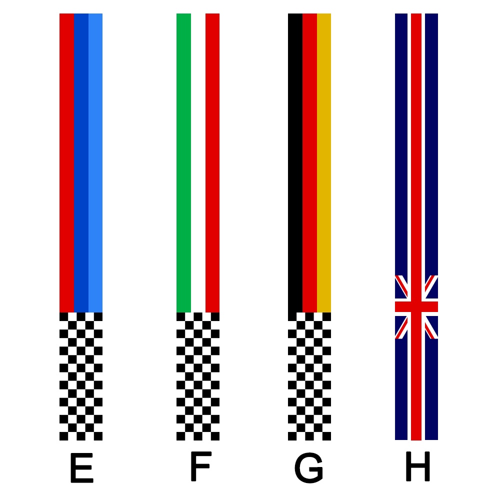 Đề Can Phản Quang 8.5*65.5CM Trang Trí Xe Vespa