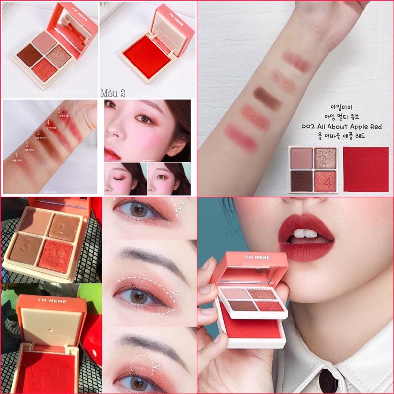 Bảng phấn mắt và má hồng 2 in 1 I'M MEME I'M MULTI CUBE | BigBuy360 - bigbuy360.vn