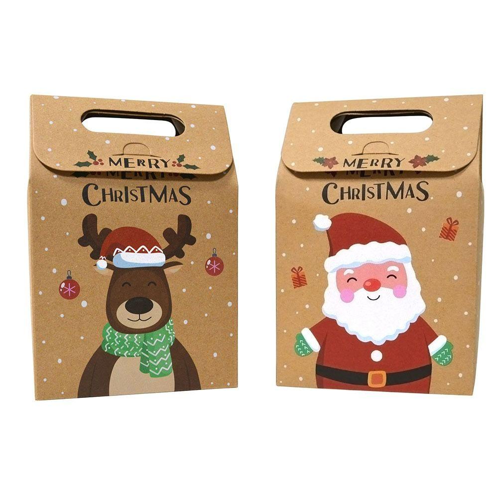 Bộ 24 Hộp Giấy Đựng Bánh Kẹo Giáng Sinh DIY