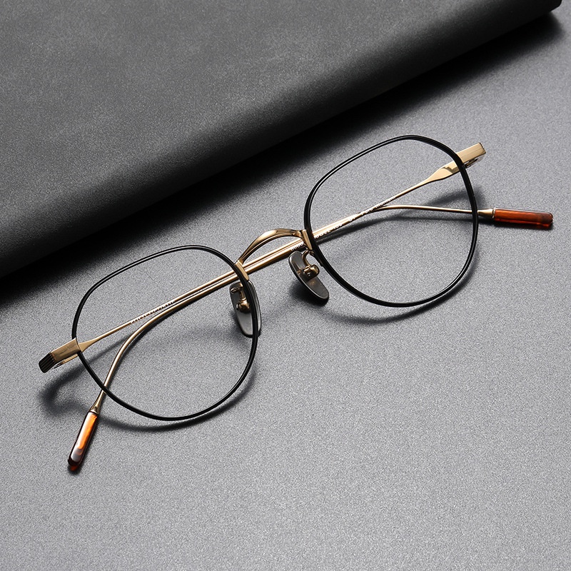 Kính Mắt Gọng Titan Nguyên Chất Kiểu Dáng vintage Sang Trọng Dành Cho Cả Nam Và Nữ