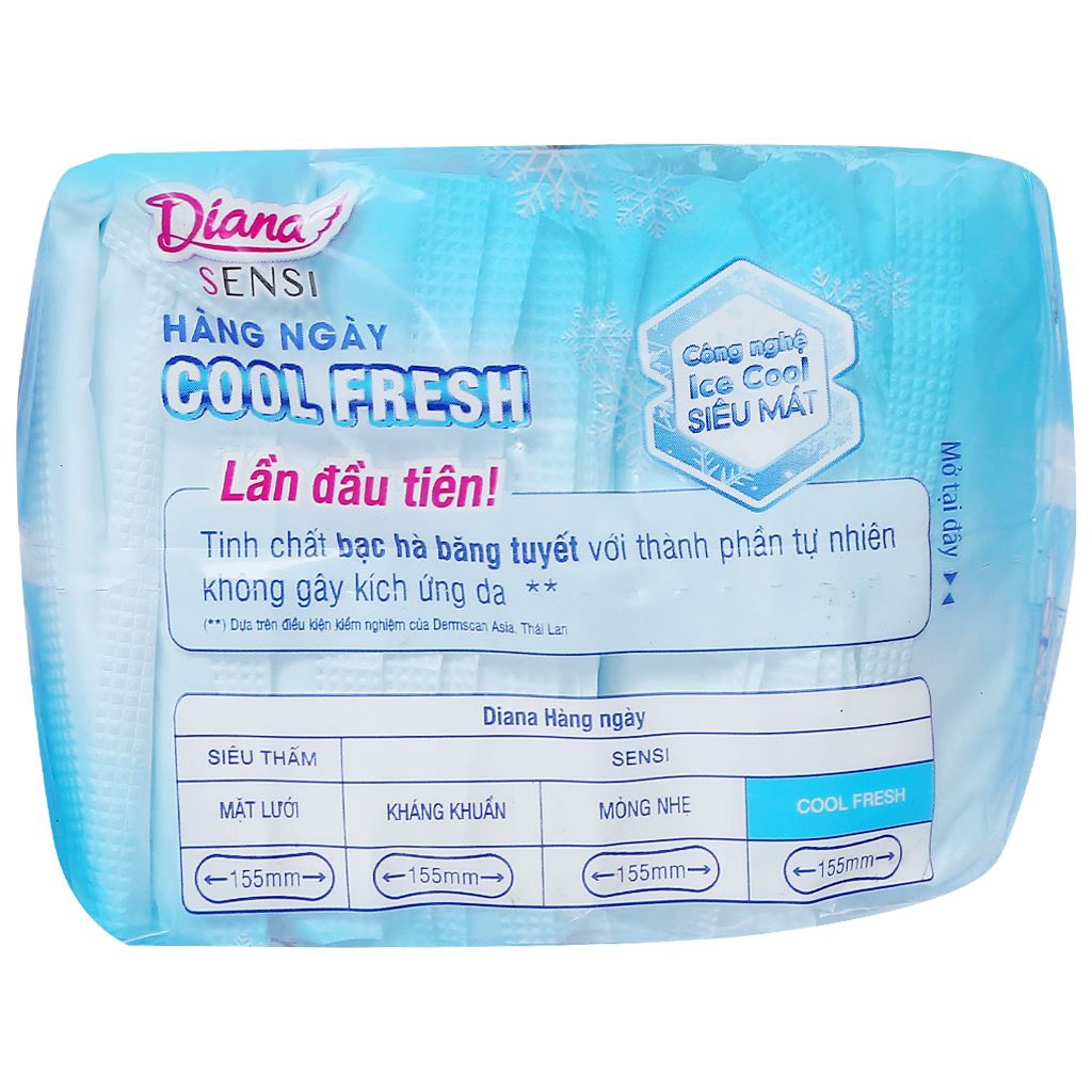 Băng vệ Sinh Diana Hàng Ngày Sensi Cool Fresh 20 miếng