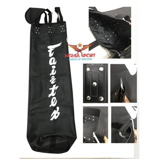 Võ bao cát 1.5m  fairtex cao cấp da tổng hợp siêu bền đẹp màu đen - Boxing Store