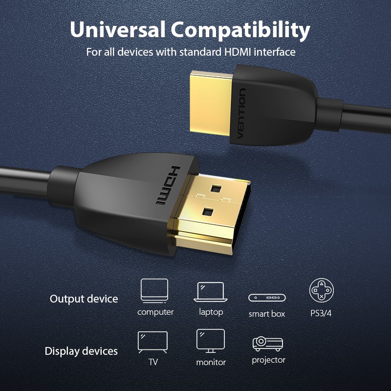 VENTION Dây Cáp hdmi 4k 60hz hdmi2.0 Chuyên Dụng Cho pc xbox