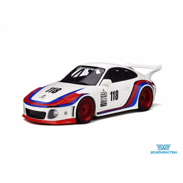 Xe Mô Hình Porsche 911 Old &amp; New Martini 1:18 GT Spirit ( Trắng )