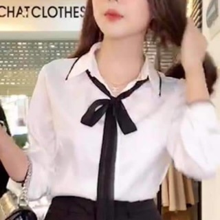 Áo sơ mi thắt nơ