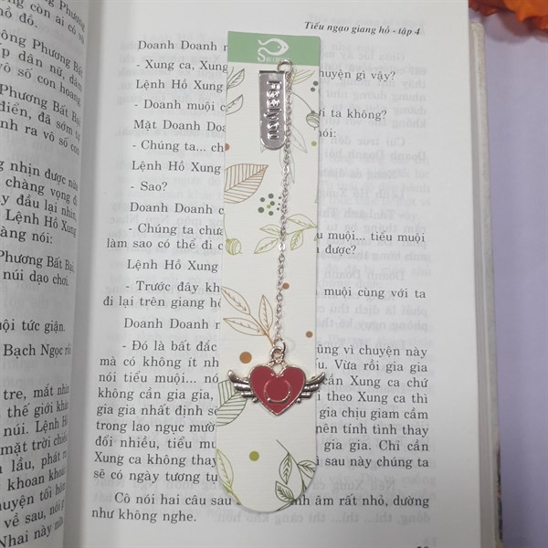 Bookmark Kẹp Sách Kim Loại Phối Charm Hình Cardcaptor - Mẫu 5