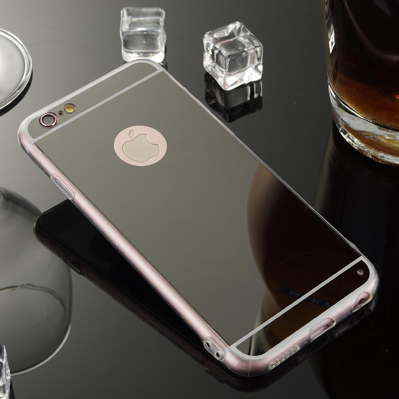 For iPhone 6 6s/6 Plus 6s Plus Mirror Soft TPU Silicone Back Case