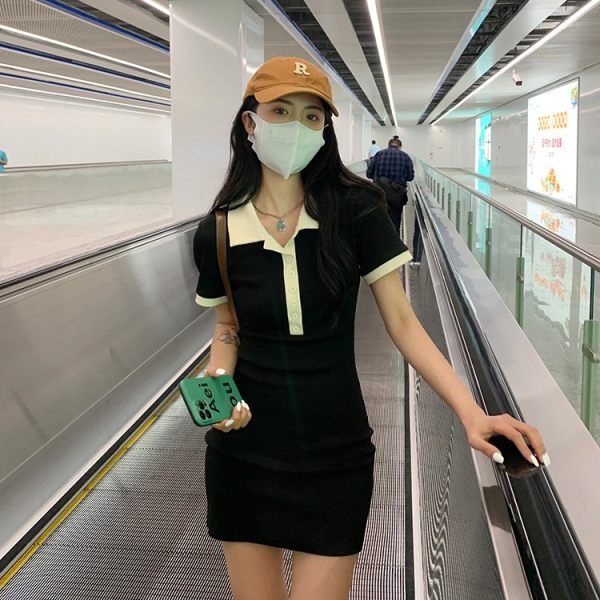 Đầm polo Dáng Ôm Phong Cách Hàn Quốc Thời Trang Mùa Hè Hàng Mới Dành Cho Bạn Nữ
