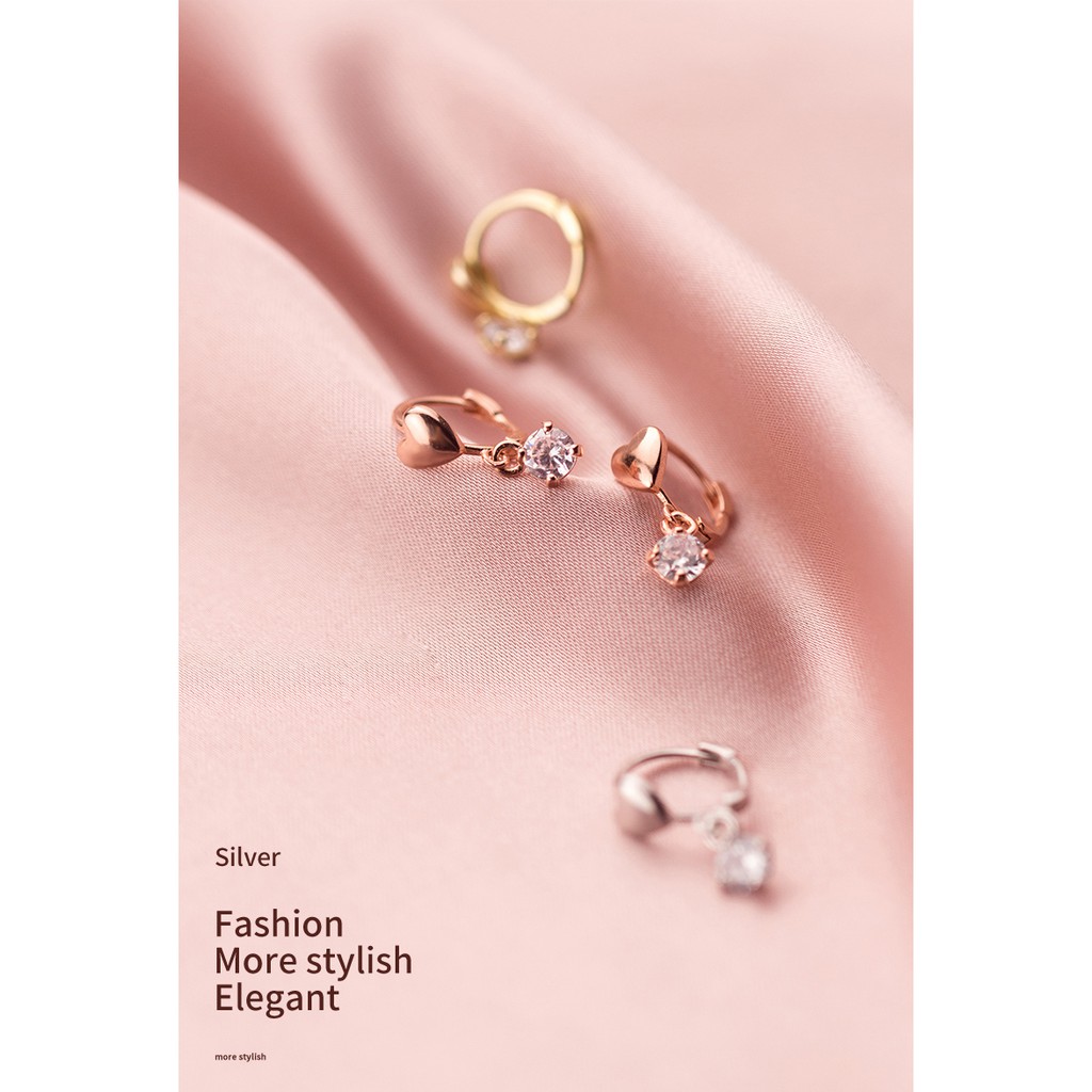 Khuyên tai bạc Ý s925 G6654 - AROCH Jewelry