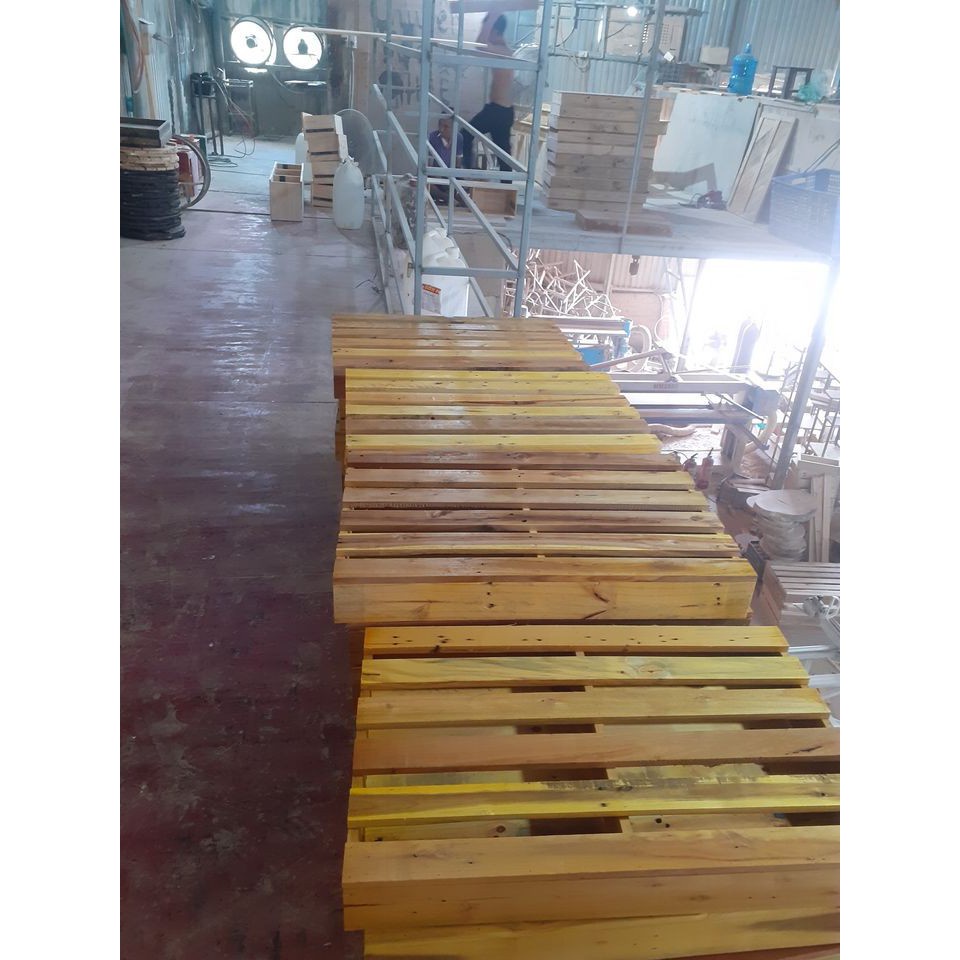 [Siêu Sale] Tổng Hộp Giường Pallet - Giường gỗ - Giường xếp - Giường Hộp Pallet làm giường đã sơn chống mốcDulcie.97