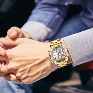 Đồng Hồ Quartz MINI FOCUS Chống Thấm Nước Chất Liệu Thép Không Gỉ Kiểu Dáng Thể Thao