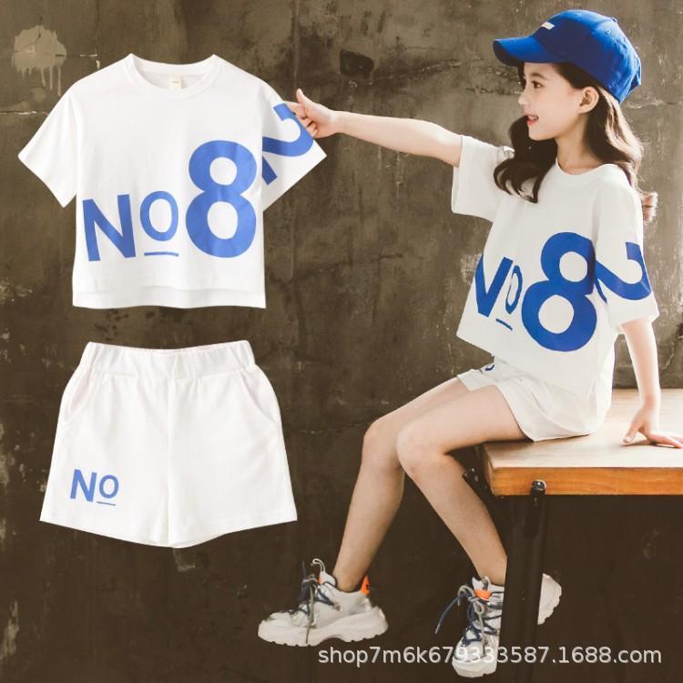 Bộ quần áo thể thao thời trang mới dành cho bé gái 2021