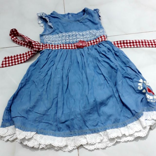 váy jean cho bé ruby