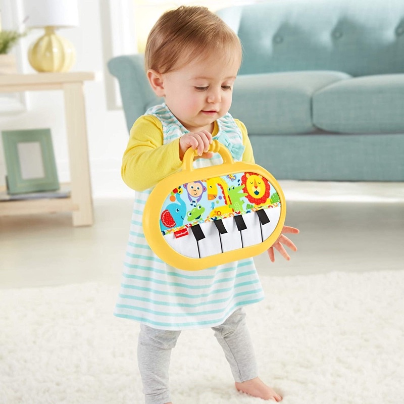 Set 3 Đồ Chơi Âm Nhạc, Lục Lạc, Đàn Piano Cho Bé Fisher Price -Music Maker Trio
