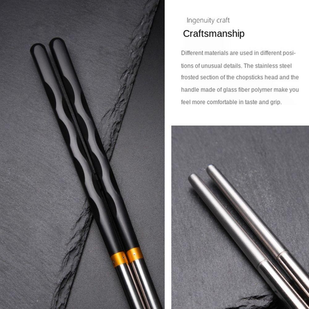 YIYU 1 Đôi Đũa Chống Trượt Trọng Lượng Nhẹ An Toàn Cho Nhà Bếp / Khách Sạn