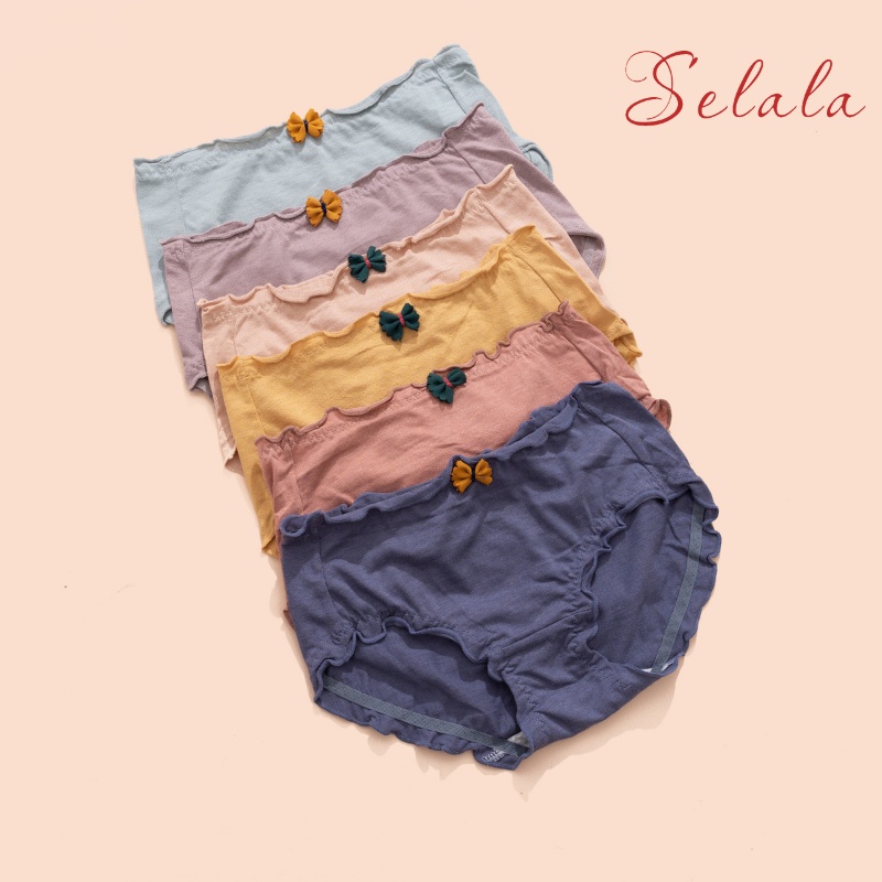 Quần Lót Cotton Selala Kháng Khuẩn Co Giãn Không Sợ Hằn QC14